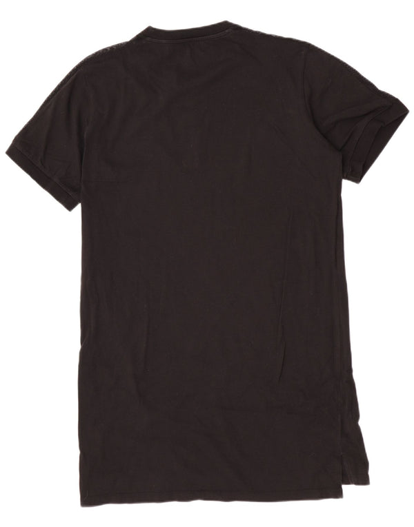 Puma Damen Übergroßes T-Shirt-Kleid UK 16 Large Schwarz