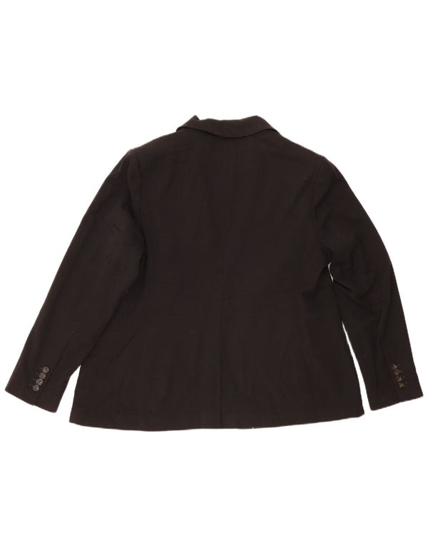 Marks & Spencer Damen Tailored Fit 1-Knopf-Blazerjacke UK 20 2XL Schwarz
