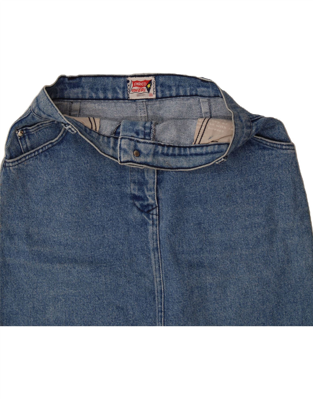ENRICO COVERI Womens Denim Skirt W28 Medium Blue Vintage Enrico Coveri and Second-Hand Enrico Coveri from Messina Hembry 