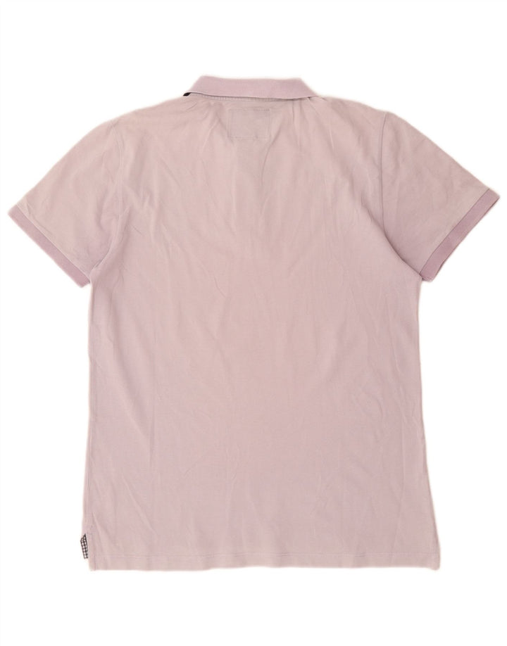 Woolrich Herren-Poloshirt aus mittelvioletter Baumwolle
