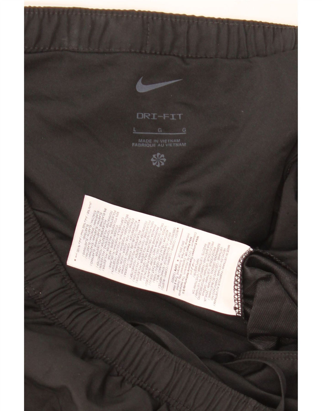Nike Herren Dri Fit Graphic Sportshorts, groß, aus schwarzem Polyester
