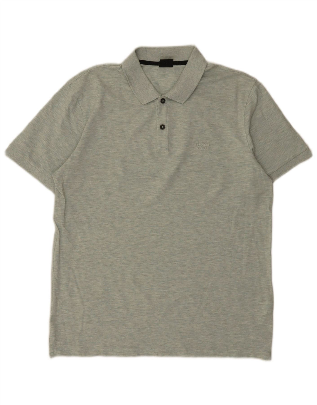 Hugo Boss Herren-Poloshirt mit normaler Passform, große grüne Baumwolle