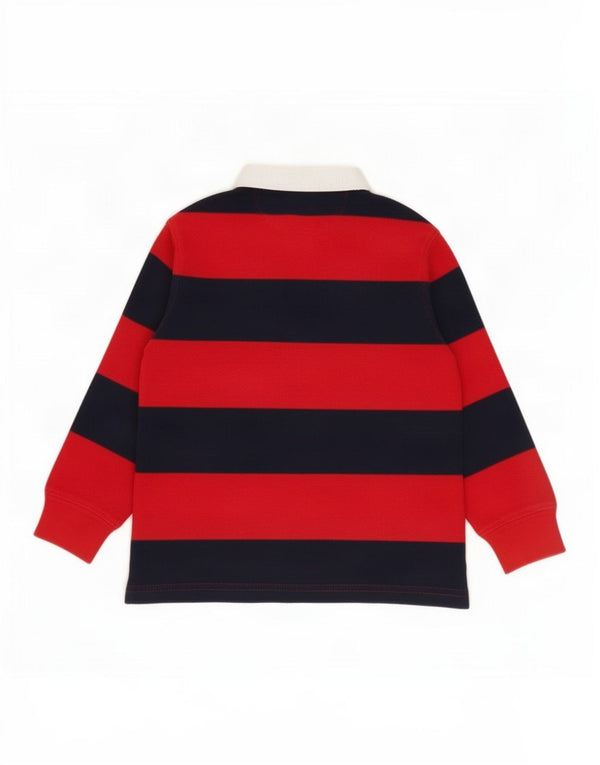 Polo Ralph Lauren Rugby-Poloshirt mit Grafik für Jungen, 2–3 Jahre, Marineblau gestreift