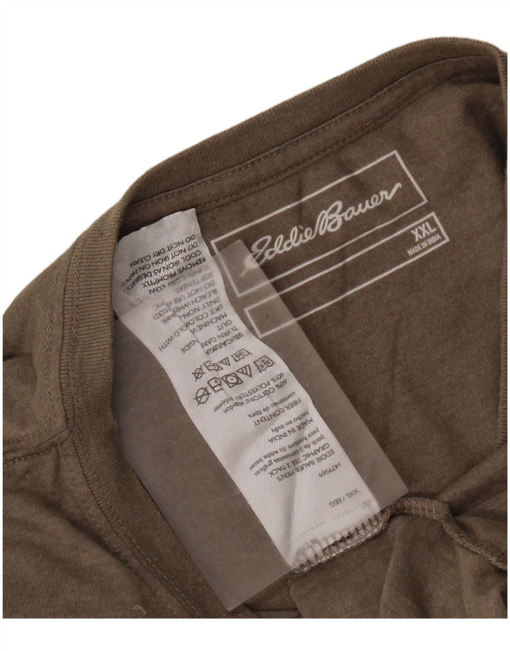 EDDIE BAUER Herren T-Shirt Top 2XL Grau Baumwolle