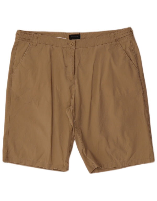Sergio Tacchini Damen Chinoshorts IT 50 XL W36 Beige Baumwolle