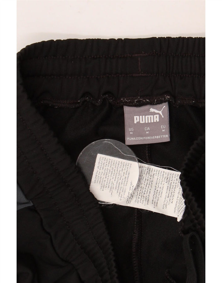 PUMA Herren-Trainingshose, Jogginghose, Mittelschwarz, Farbblock-Polyester