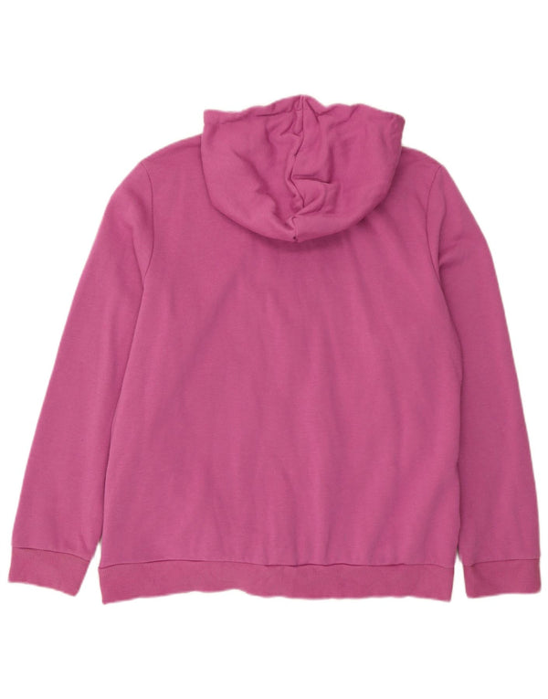 Adidas Damen Graphic Hoodie Pullover UK 20/22 XL Rosa Baumwolle