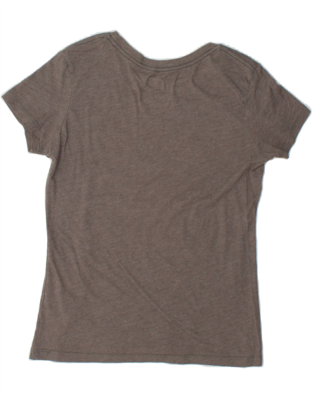 MAJESTIC Womens Graphic T-Shirt Top UK 12 Medium Grey Cotton Vintage Majestic and Second-Hand Majestic from Messina Hembry 
