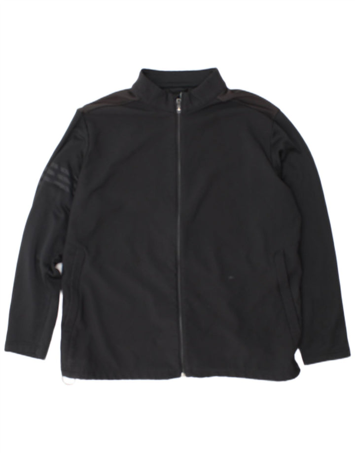 Adidas Herren Climawarm Trainingsanzug Top Jacke XL Schwarz Polyester