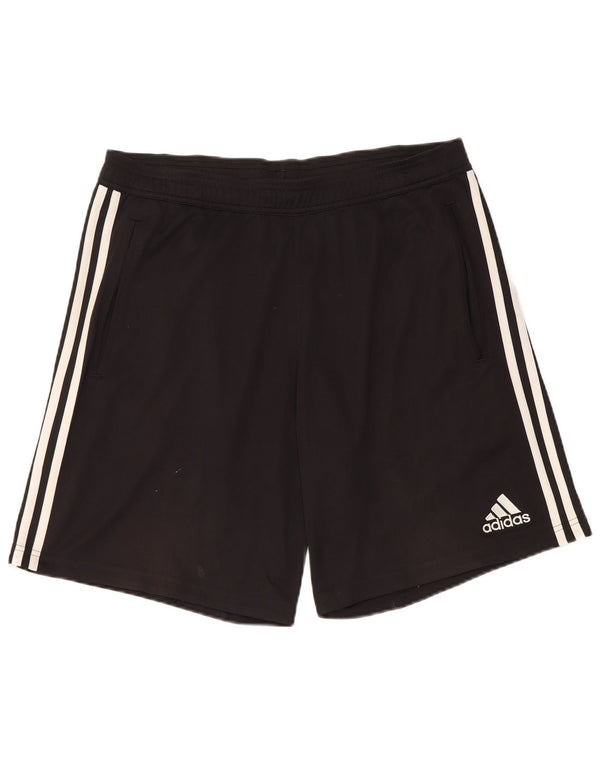 Adidas Herren Climacool Sportshorts, groß, schwarzes Farbblock-Polyester