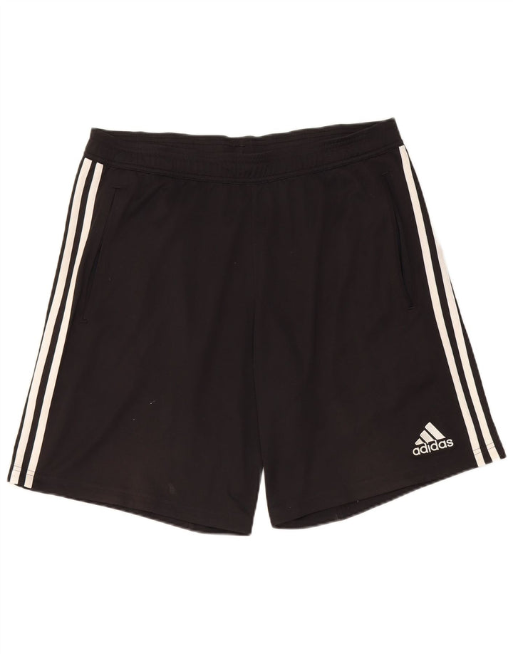 Adidas Herren Climacool Sportshorts, groß, schwarzes Farbblock-Polyester