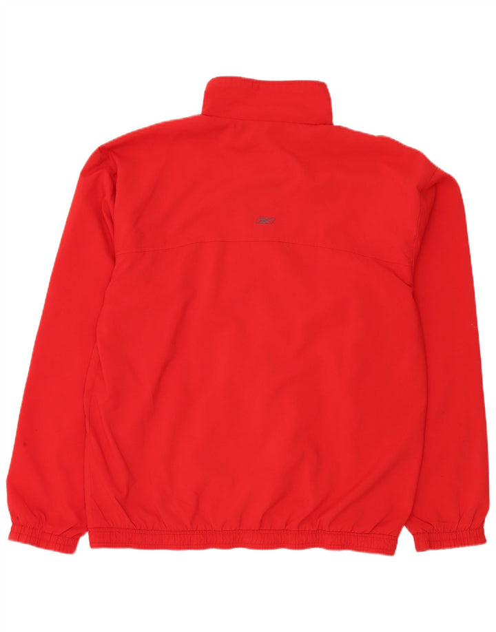 Reebok Herren Trainingsanzug Top Jacke XL Rot Polyester