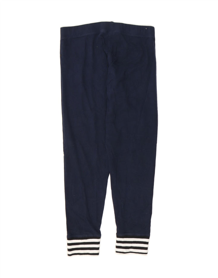 ADIDAS Womens Leggings UK 12/14 Medium Navy Blue Vintage Adidas and Second-Hand Adidas from Messina Hembry 