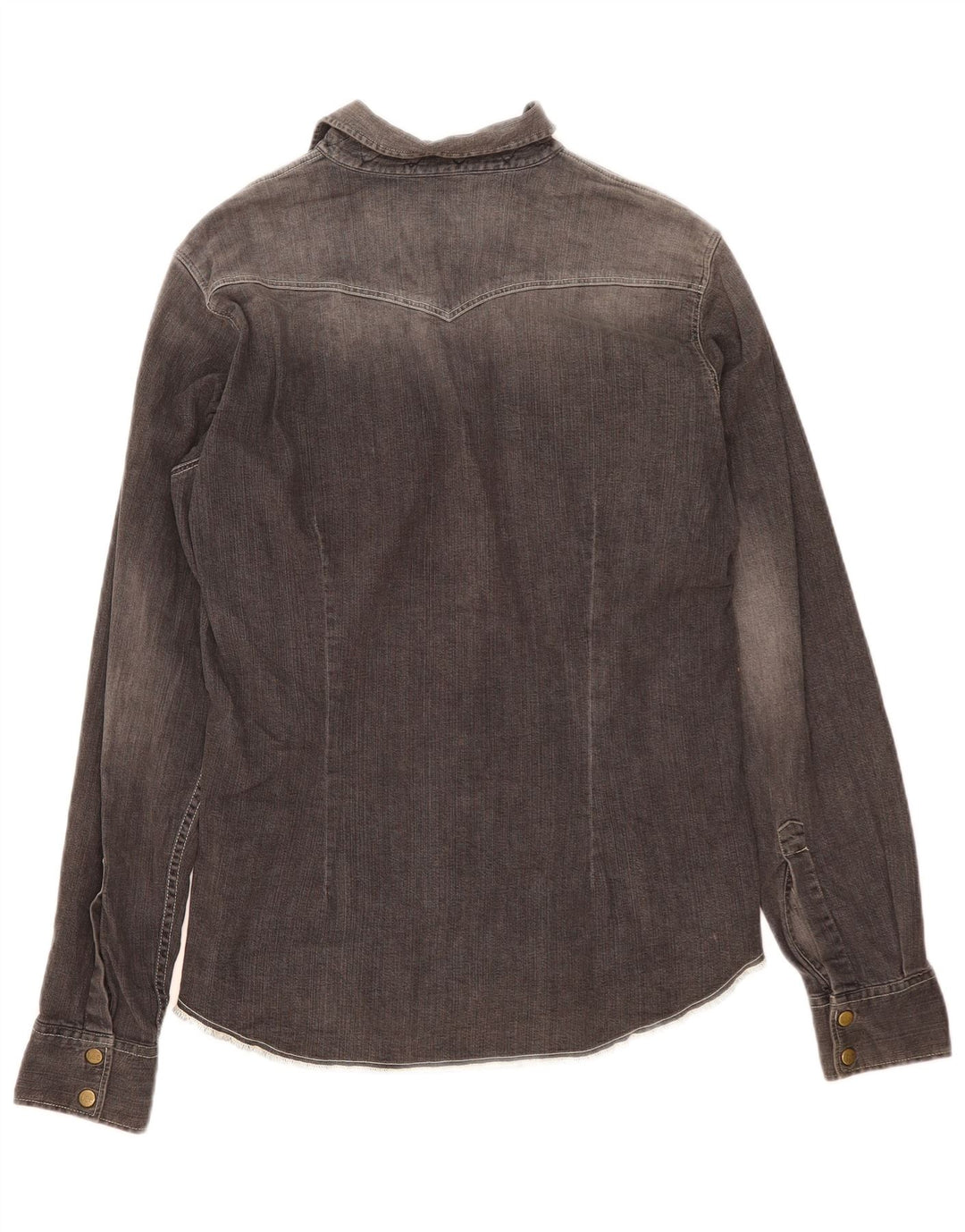Lee Herren-Jeanshemd XL aus grauer Baumwolle