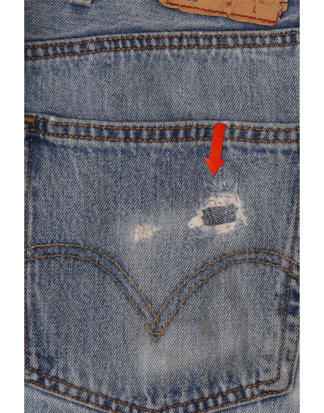 Levi's Herren 501 Straight Jeans W46 L27 Blaue Baumwolle