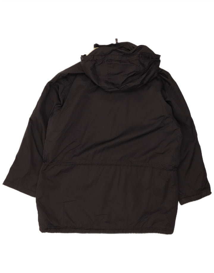 EDDIE BAUER Damen Übergroßer Windjacke mit Kapuze, UK 16, Größe L, Schwarz