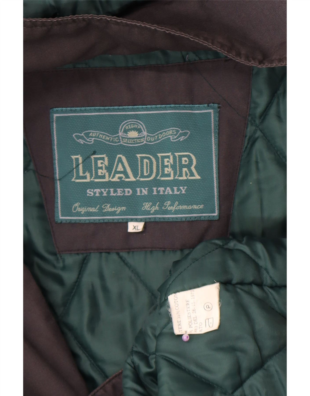 Leader Wattierter Herrenmantel mit Kapuze, UK 42, XL, Grau, Polyester