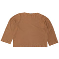 Zara Damen Trafaluc Übergroßes Top Langarm UK 14 Mittelbeige Baumwolle