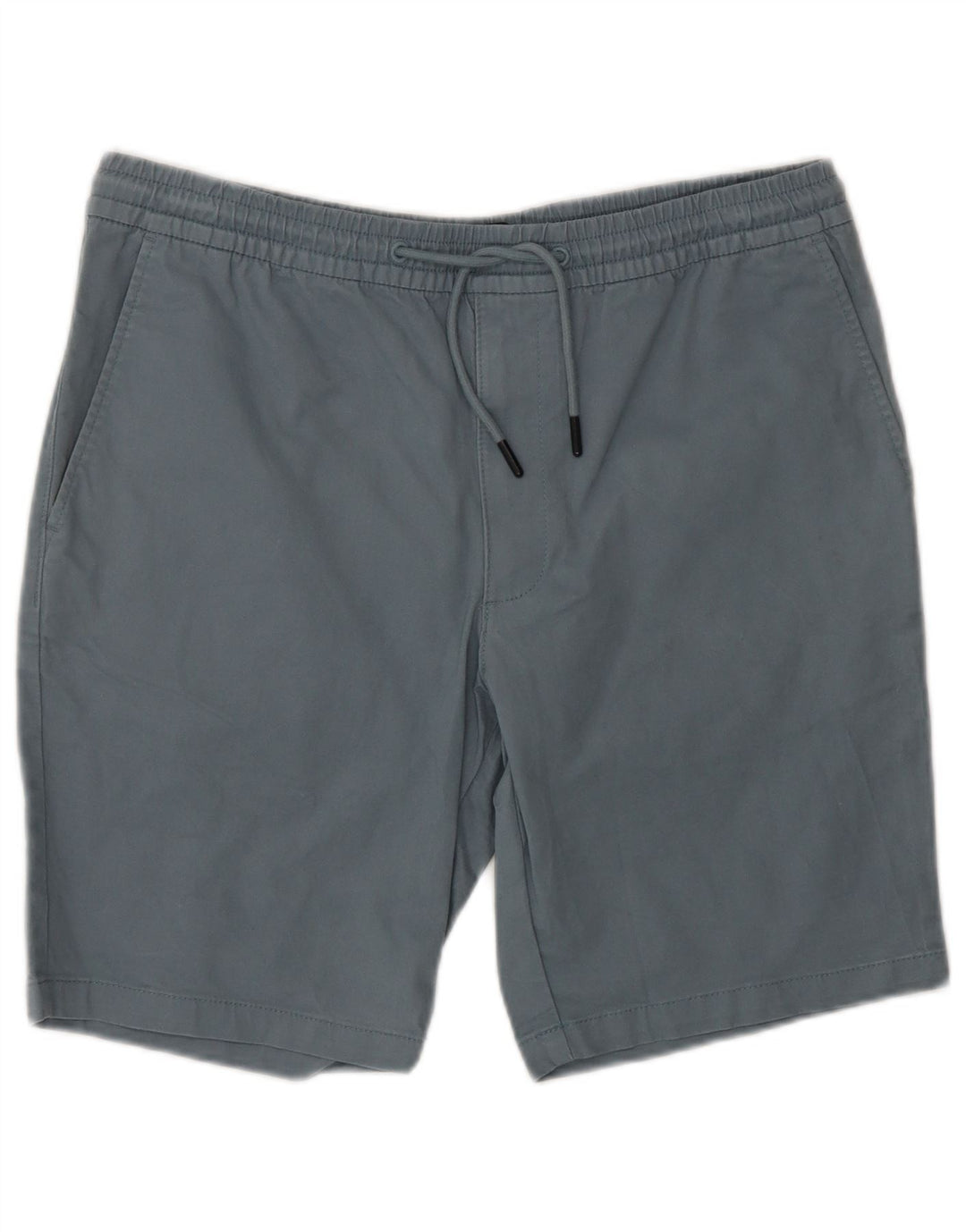 Marks & Spencer Herren-Chinoshorts W34, Größe L, Blau, Baumwolle
