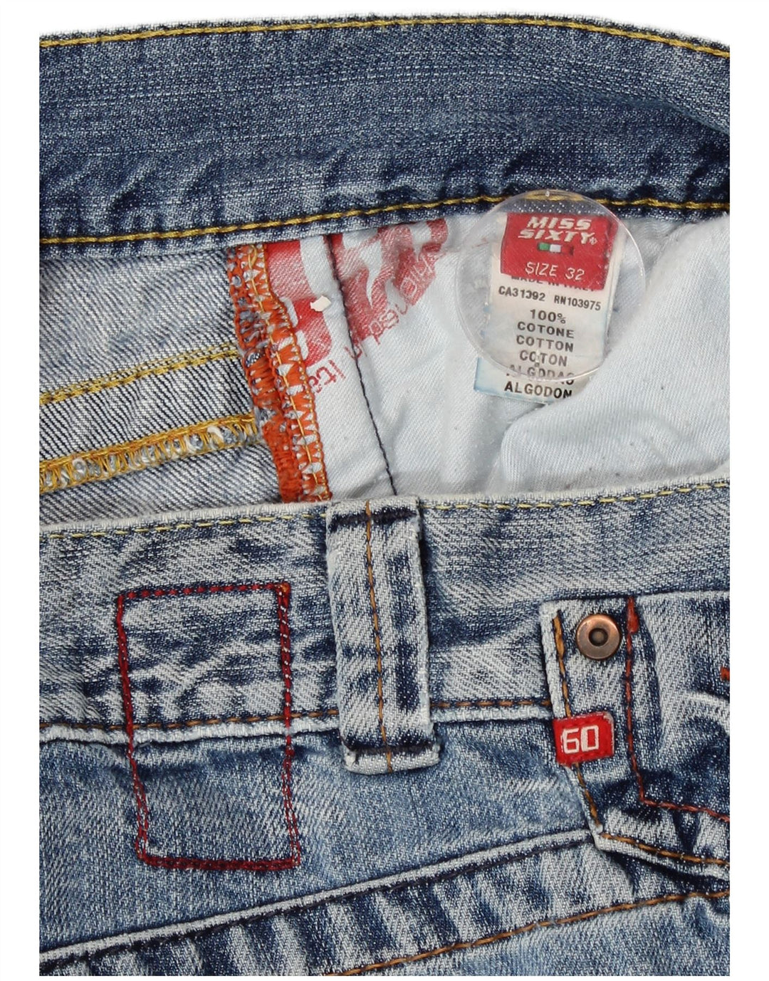 Miss Sixty Damen Perkinks Loose Jeans W32 L31 Blaue Baumwolle