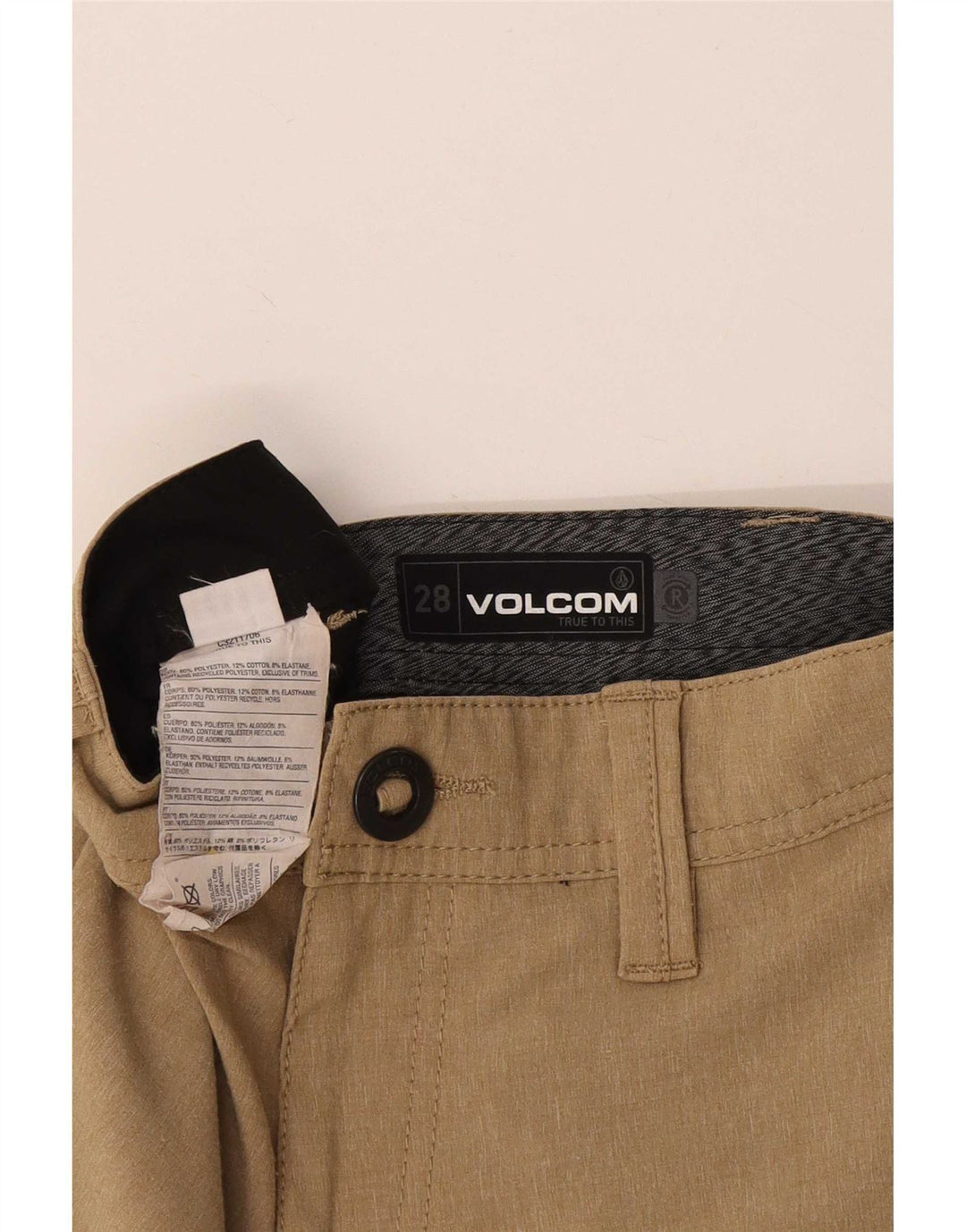Volcom Herren Chinoshorts W28 Medium Beige Polyester
