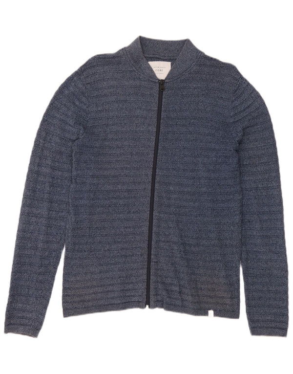 Jack & Jones Herren-Strickjacke, klein, marineblau gestreift