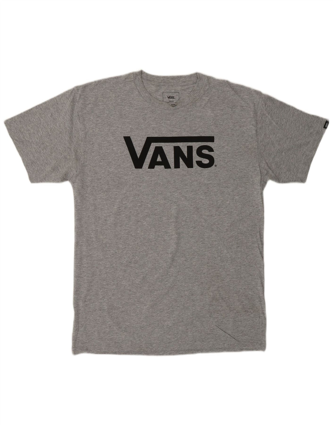 VANS Herren-T-Shirt mit klassischer Passform, mittelgrau gesprenkelter Baumwolle
