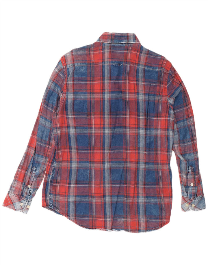 G-Star Herren Slim Fit Hemd, groß, blau kariert, Baumwolle