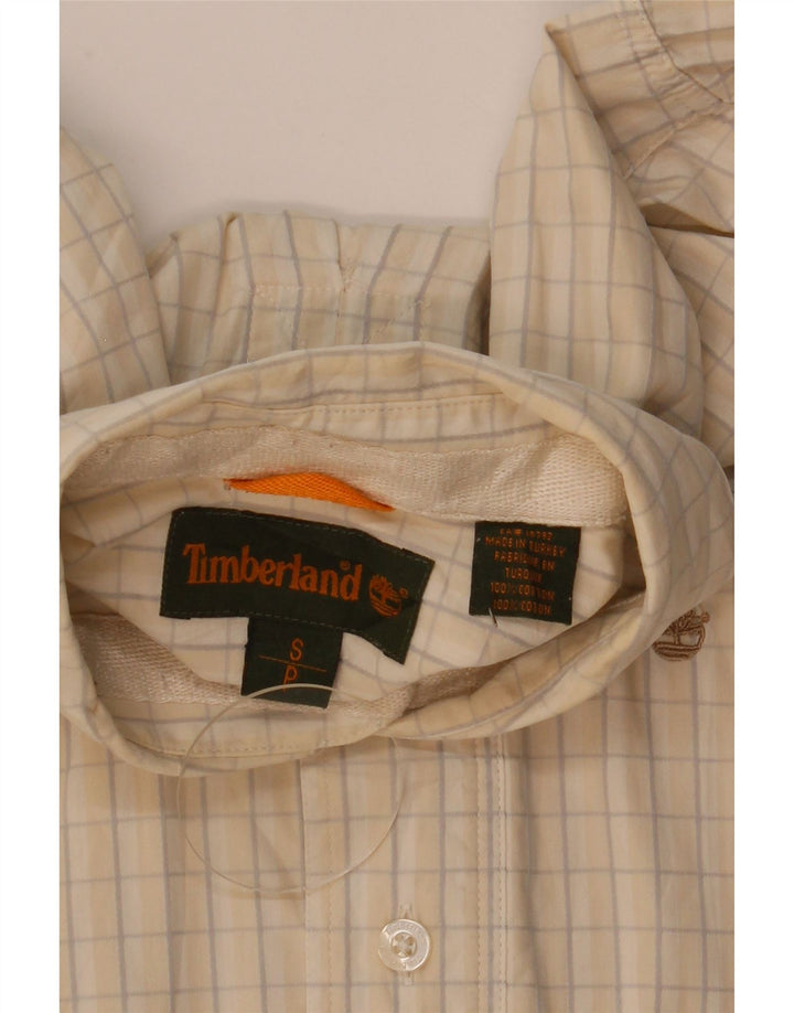 Timberland Herren-Hemd, klein, beige, kariert, Baumwolle