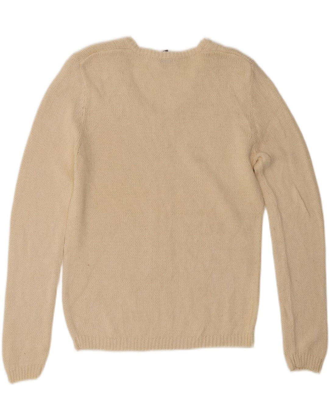Izod Damen-Pullover mit V-Ausschnitt, Gr. 10, Größe S, gebrochenes Weiß, Ramie