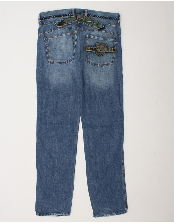 JUST CAVALLI Herren Ittierre Straight Jeans IT 52 XL W38 L36 Blaue Baumwolle
