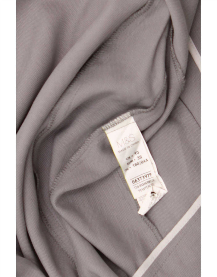 Marks & Spencer Womens Open Blazer Jacke UK 10 Small Grau Lyocell