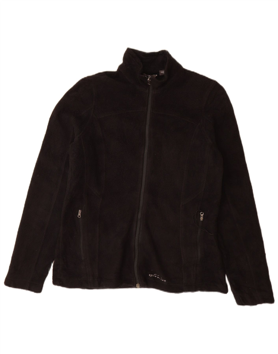 Eddie Bauer Damen Fleecejacke UK 12 Medium Schwarz Polyester