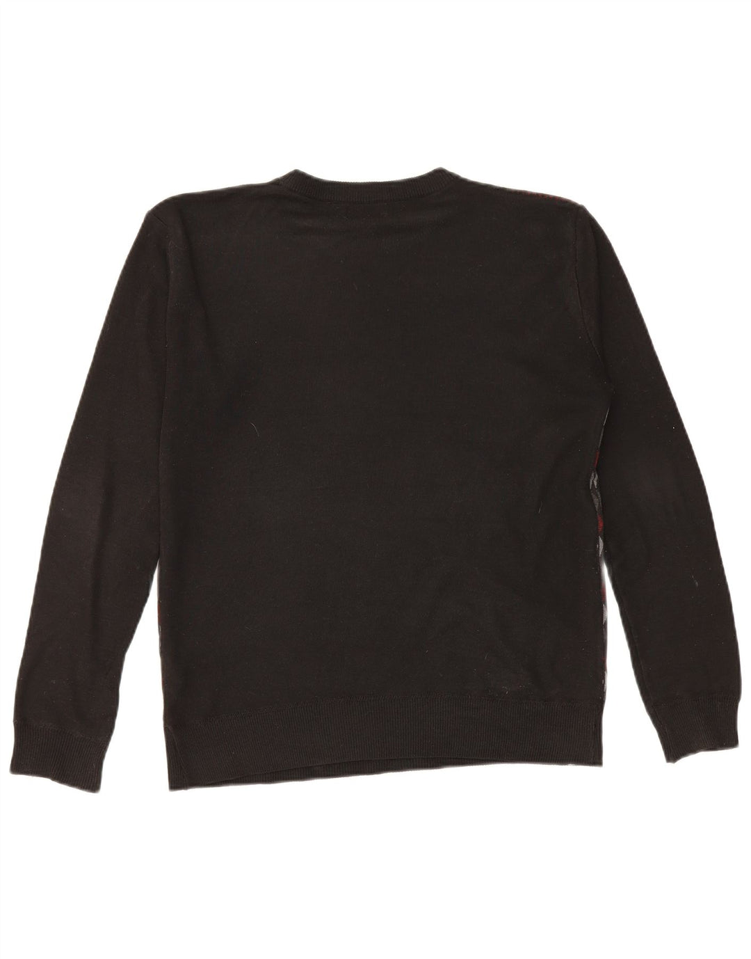 Pierre Cardin Herren-Pullover mit Rundhalsausschnitt, groß, schwarz, geometrisch, Polyester