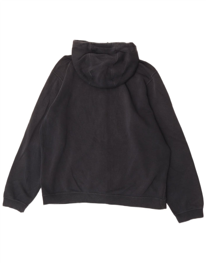 Nike Herren-Kapuzenpullover mit Reißverschluss, XL, schwarze Baumwolle