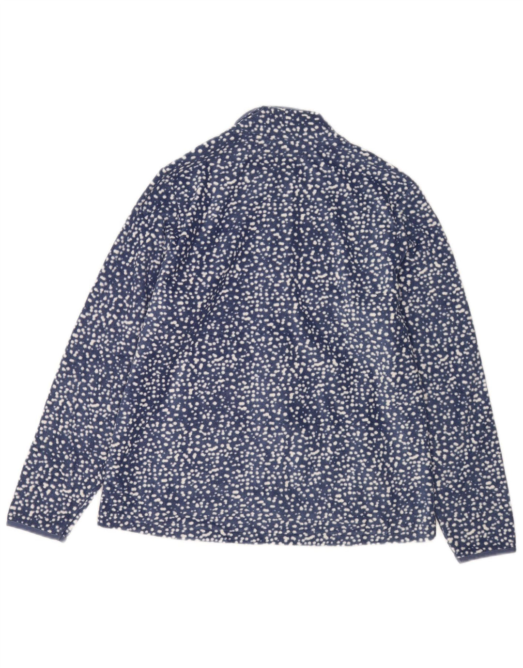 Marks & Spencer Damen Fleecejacke UK 16 Large Marineblau gepunktet