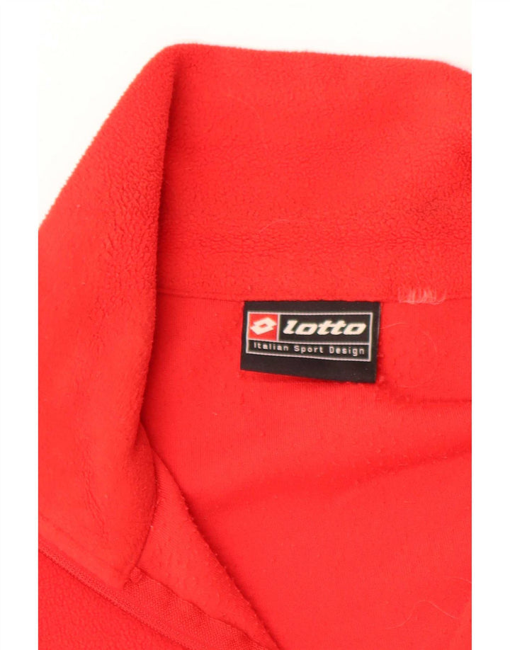 Lotto Herren-Fleecepullover mit Reißverschluss, XL, Rot