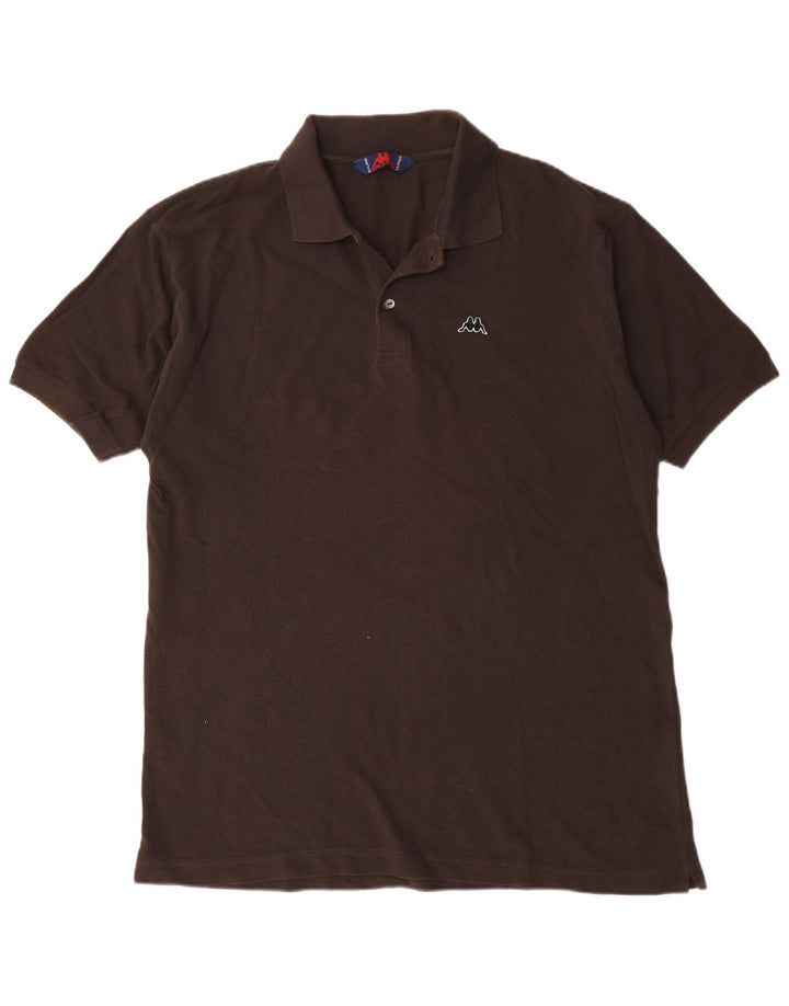 Kappa Herren Poloshirt XL Braun Baumwolle