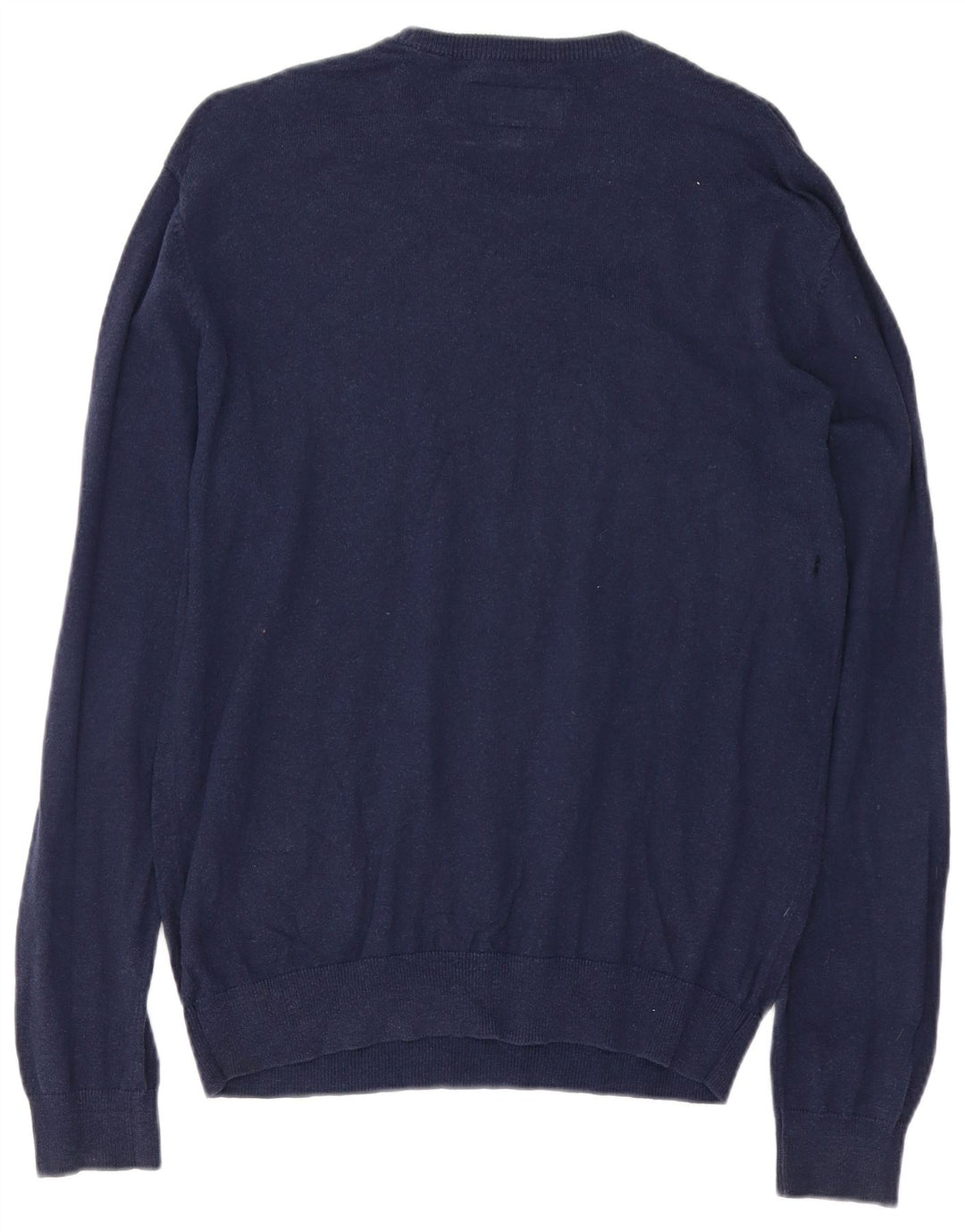 Jack Wills Herren-Pullover mit Rundhalsausschnitt, mittelmarineblaue Baumwolle