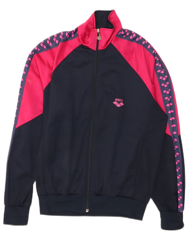 Arena Damen-Trainingsanzug-Top-Jacke, UK 16, Größe L, Marineblau, Farbblock