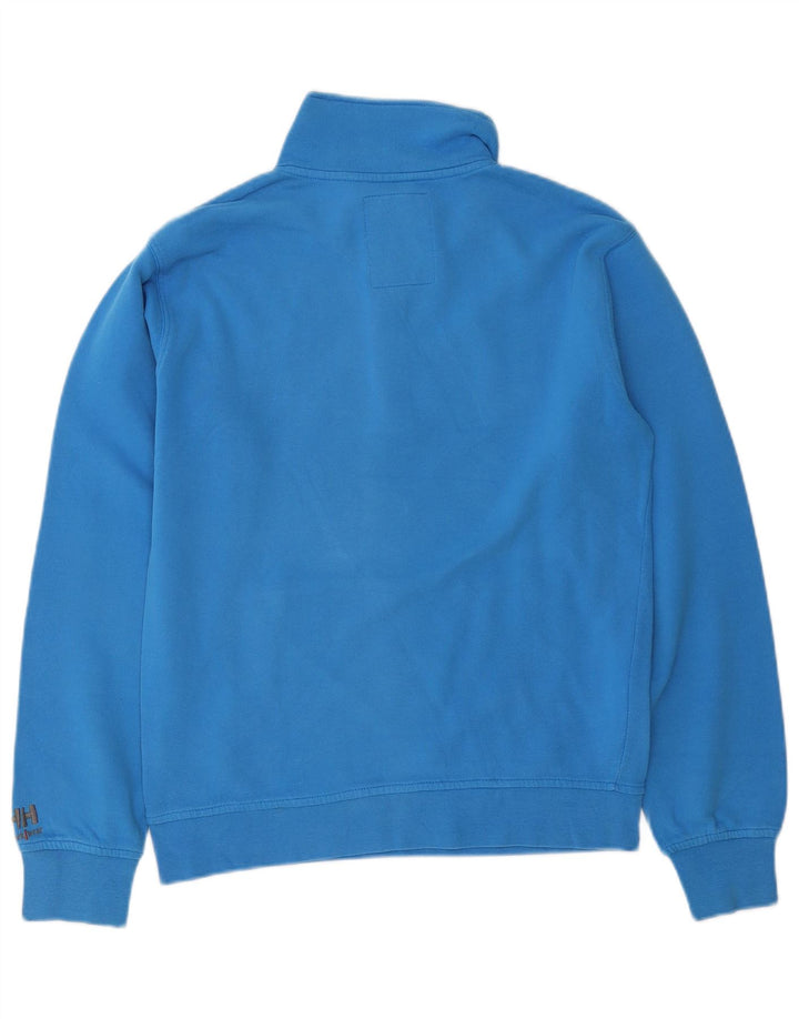 Helly Hansen Herren Workwear Grafik-Sweatshirt mit Reißverschluss am Hals, Größe S, Blau
