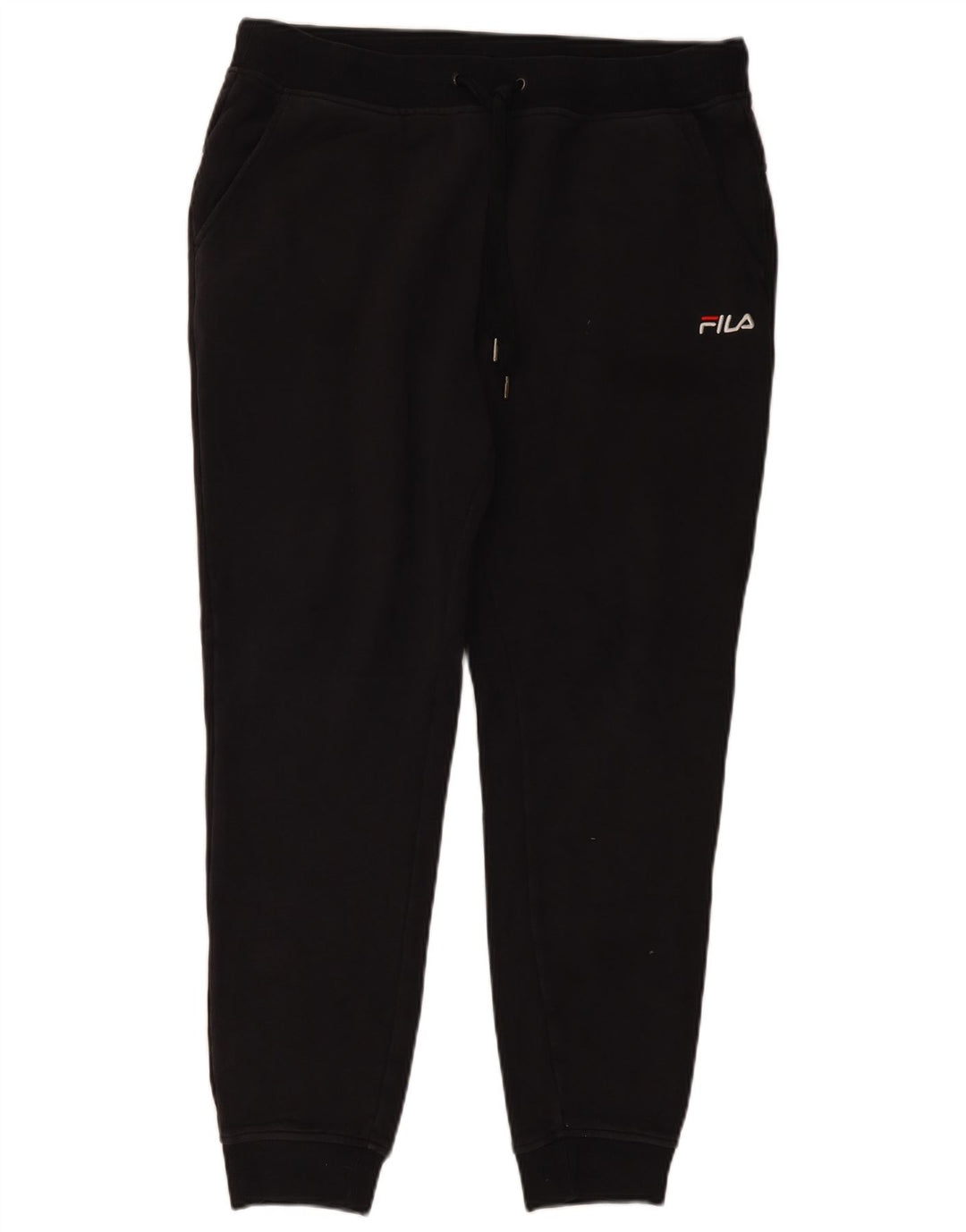 Fila Herren-Trainingshose, Jogginghose, groß, schwarze Baumwolle