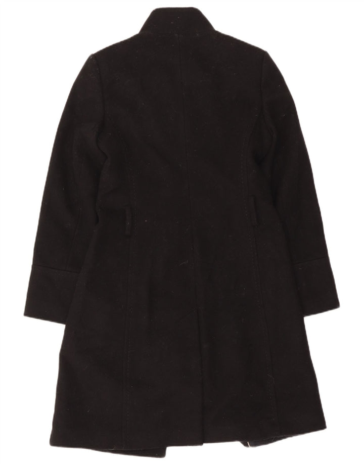 Massimo Dutti Damenmantel EU 38 Kleine schwarze Wolle