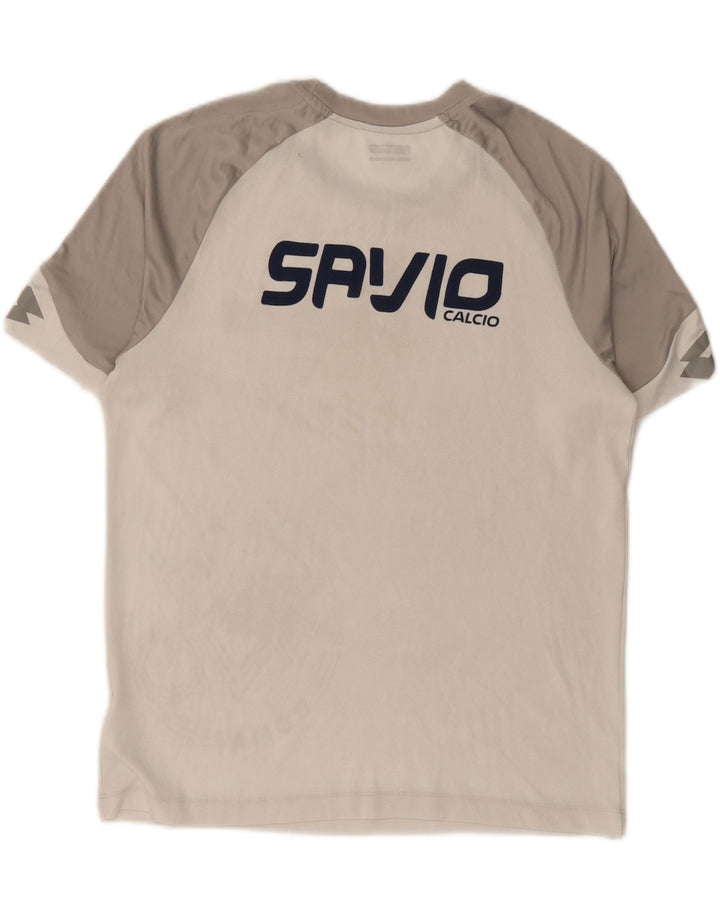 LOTTO Herren-T-Shirt mit Grafik, Mittelweißes Farbblock-Polyester