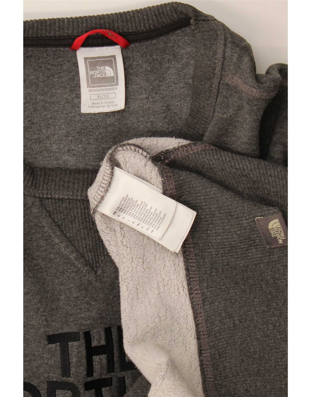 The North Face Herren-Sweatshirt mit Grafik, XL, graue Baumwolle
