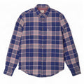 Ben Sherman Herrenhemd, groß, marineblau, kariert, Baumwolle