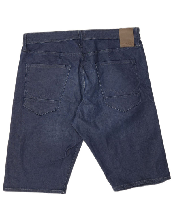 Jack & Jones Mens Loose Fit Denim Shorts XL W38 Blue Cotton