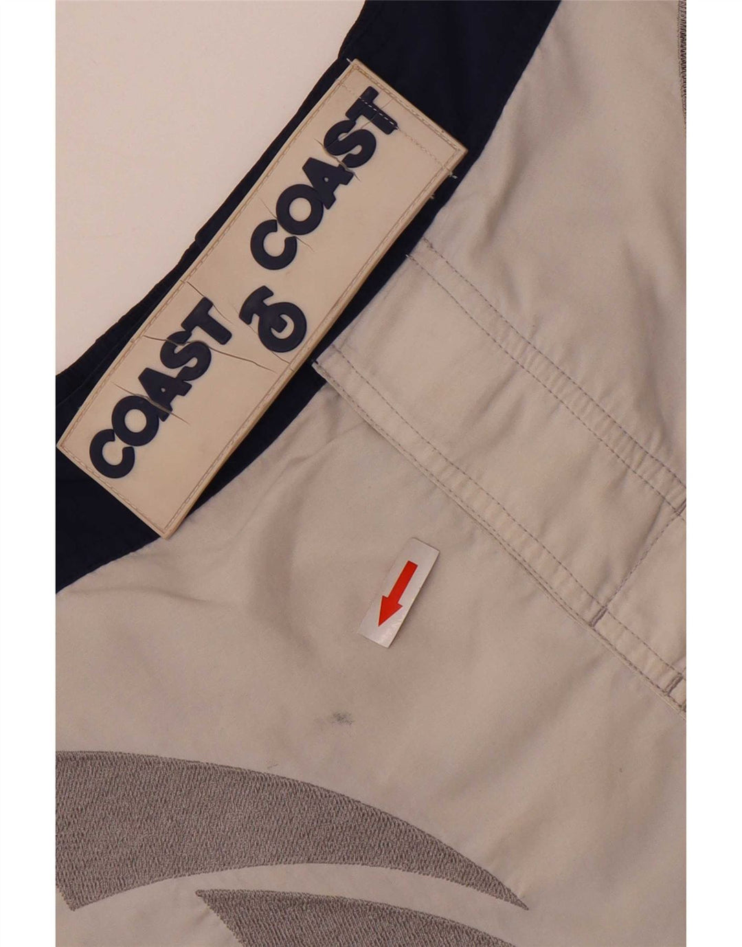 Coast Herren-Badeshorts mit Grafik, Größe S, Marineblau, Colourblock-Polyamid