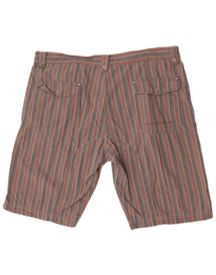 Carrera Herren Chino Shorts W38 XL Rot gestreift