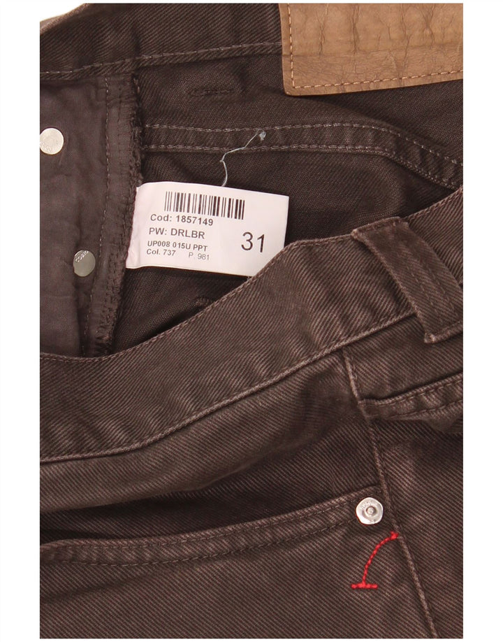 Dondup Herren Slim Jeans W31 L34 Braune Baumwolle